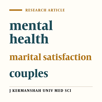 Relationship between mental health and marital satisfaction