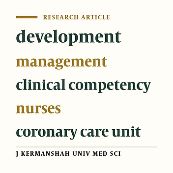 The effect of nursing management development program on clinical competency in coronary care unit