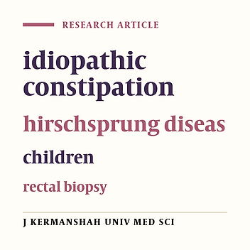Rectal Biopsy for diagnosis of hirschsprung disease in constipated children