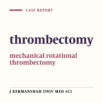 Reporting the first case of subclavian-axillary artery thrombectoimy using mechanical rotational thrombectomy method