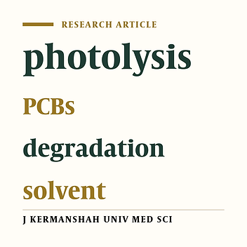 The effect of hydrogen peroxide and solvent on photolysis of PCBs to reduce occupational exposure