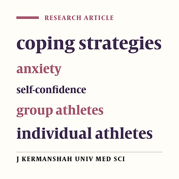 The effects of coping strategies on prediction of cognitive-somatic anxiety and self-confidence of individual and group student