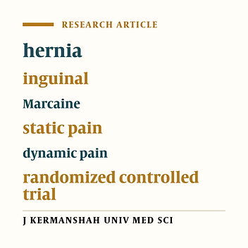 Comparison of analgesic effects of marcaine subcutaneous and subfascial administration on inguinal hernia surgery