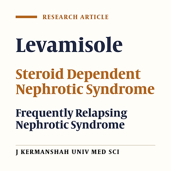 Evaluation of levamisole efficacy in the treatment of steroid dependent and/or frequently relapsing idiopathic nephrotic syndrome in children