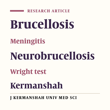 Epidemiological, clinical, and laboratory features of brucellar meningitis: A study of 39 cases