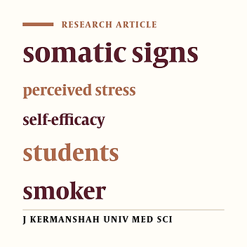 Somatic signs, perceived stress and self-efficacy in smoker and non-smoker students