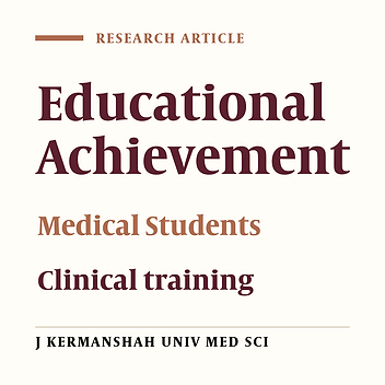 Educational purpose and medical student’s achievements in clinical training in  an university hospital in Kermanshah