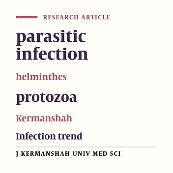 The trend of intestinal parasitic infections in Kermanshah district