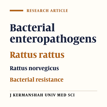 Antibiotic resistance of bacteria isolated from mice’s intestine in Lahijan