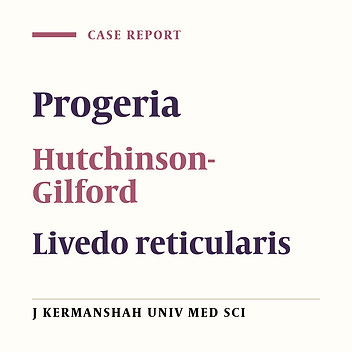 Progeria syndrome with congenital livedo reticularis lesion: A case report