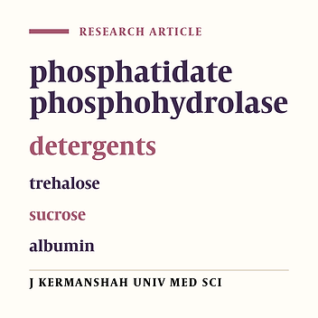 The effect of some detergents and stabilizing agents on plasma membrane phosphatidate phosphohydrolase of rat liver
