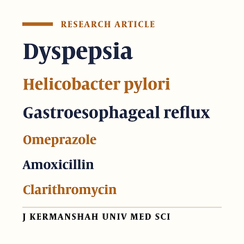 A comparative study of eradication of H. pylori infection in dyspepsy patients using a low dose and a high dose triple therapy with clarithromycin, amoxicillin and Omeprazole