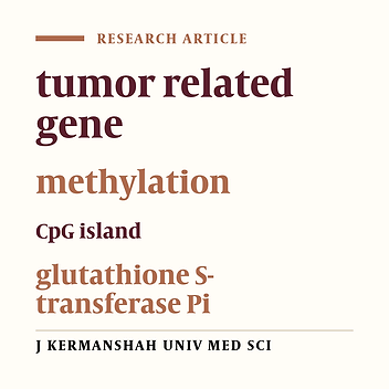 Methylation of the GSTP1 gene promotor in colorectal cancer