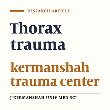 The Study of the Patients with Thorax Injury in Kermanshah Truma Center (2002-5)