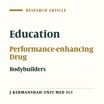 Effect of Education on Performance-enhancing Drug Abuse by Bodybuilders