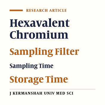 Effective Factors on Determination of Hexavalent Chromium in Air