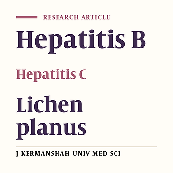 Association of Lichen Planus with Hepatitis B and C