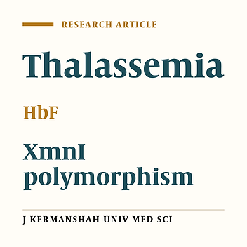 The XmnI Polymorphic Site at 5' to Gγ Gene and its Correlation to the HBF Level and Gγ: Aγ Ratio in β-Thalassemia the Major and the Intermediate Patients from Kermanshah