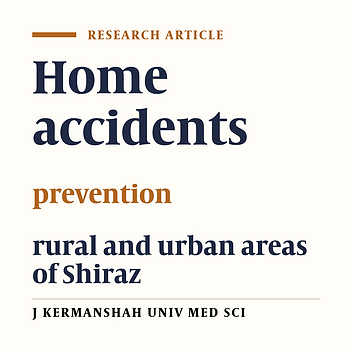 Home Accidents in Shiraz during a 3-year Period (2000-2002)