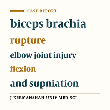 Rupture of the Distal Biceps Tendon in a Weight Lifting Athletes: A Case Report