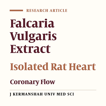 Effect of Falcaria Vulgaris Hydro-Alcoholic Extract on Isolated Rat Heart