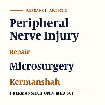 Evaluation of Microsurgery Results in Patients with Peripheral Nerve Injury, Talegani and Shafa Hospitals, kermanshah, Iran. (1992-1999)