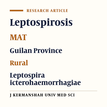 Leptospirosis in the Rural Areas of Guilan Province (2004-2005)
