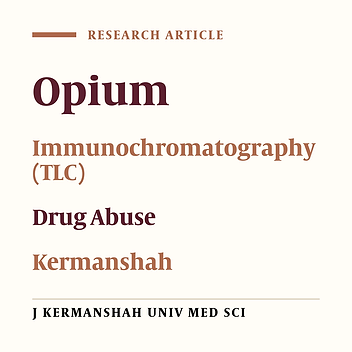 Drug Abuse  Among  People  Referred  to Major Emergency Hospitals (Kermanshah 1998-1999 )