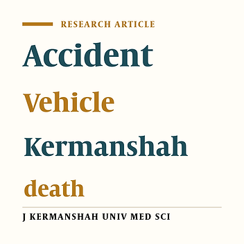 Frequency Distribution of Street Vehicle Accidents in Kermanshah (1998)