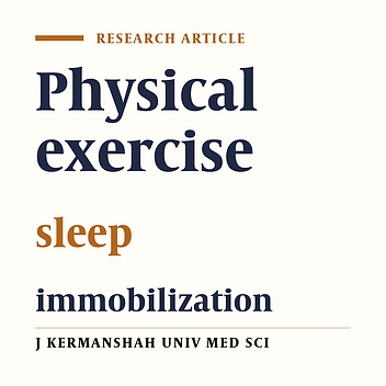 Effects of physical exercise on patients'  sleep