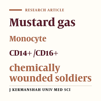 Study on the Immunostatus of Monocytes in Blood of Chemically Wounded Soldiers in the Previous Imposed War by Applying Surface Markers