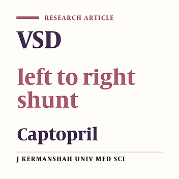 The hemodynamic effect of captopril on the left to right shunt in VSD