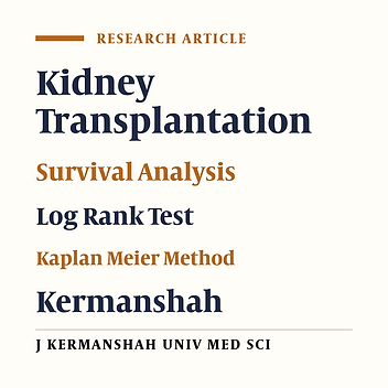 Survival analysis of renal transplant recipients in Kermanshah province(1989 – 2001)