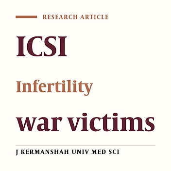 Comparison of success rate of intracytoplasmic sperm injection cycles between infertile war victims & other infertile couples