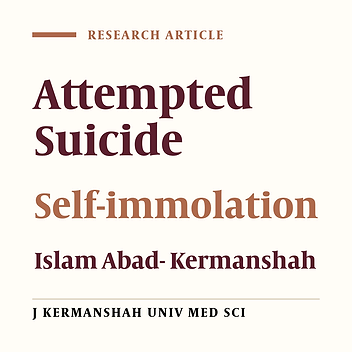 Frequency of Self-Immolation in the Attempted Suicide Patients in Islam Abad Gharb(1997-2003)