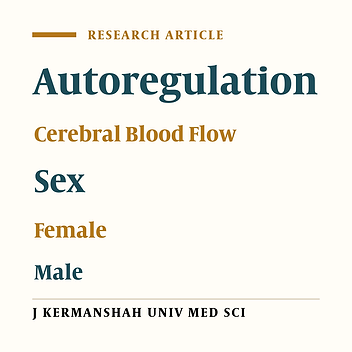 Comparing Cerebral Blood Flow Auto Regulation in  Young Males and Females
