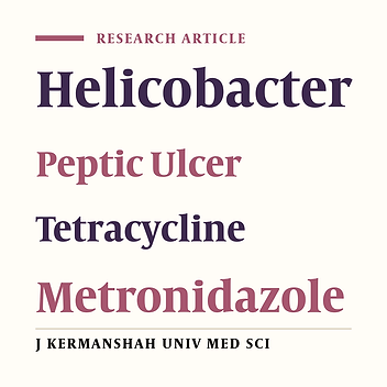 Comparing Therapeutic & Side Effects of Low & Standard Doses of Tetracycline & Metronidazole in Patients  with Peptic Ulcer
