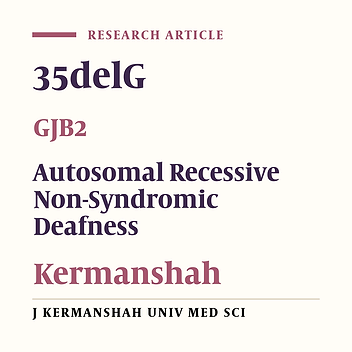 Frequency of Connexin26 Gene Mutations in Autosomal Recessive Non-syndromic Deafness in Kermanshah(2002-4)