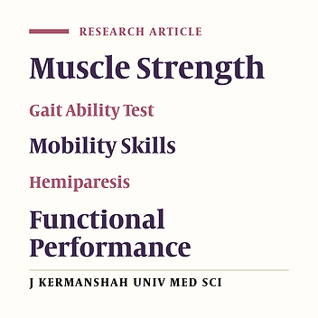 Functional Performance in Hemiparetic Patients