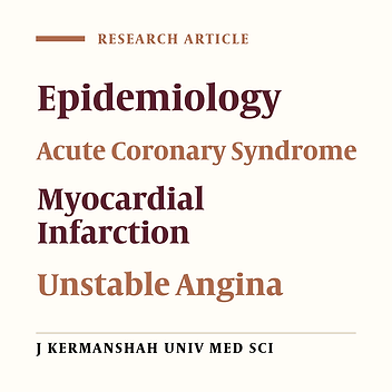Epidemiology of Acute Coronary Syndrome in Kermanshah