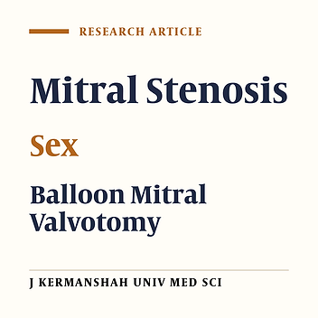 Clinical Symptoms of Mitral Stenosis Therapy in Men and Women