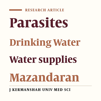Contamination of Drinking Water Supplies in Mazandaran - Iran