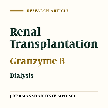Granzyme B Level in Acute Renal Transplant Rejection