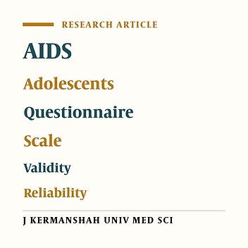 Designing and Validating 10 Conceptual Scales to Prevent HIV among Adolescents
