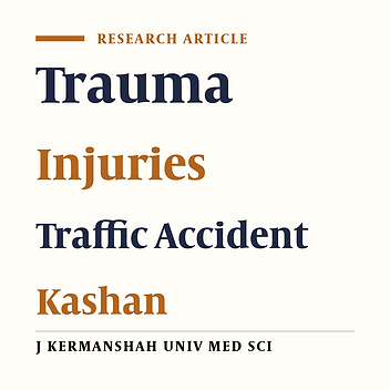 Epidemiological Study of Traumatic Patients Referred to Neghavi Hospital of Kashan