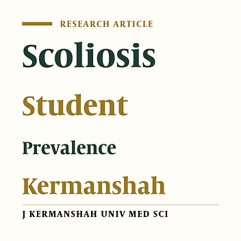 Prevalence of Scoliosis in Secondary School Children in Kermanshah
