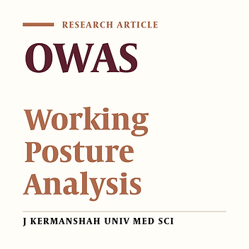 Analysis of Working Postures in Iron and Steel Industry Workers’ Using Computerized OWAS Method