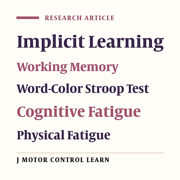 Errorless Training Improves Performance Even Under Conditions of Cognitive and Physical Fatigue