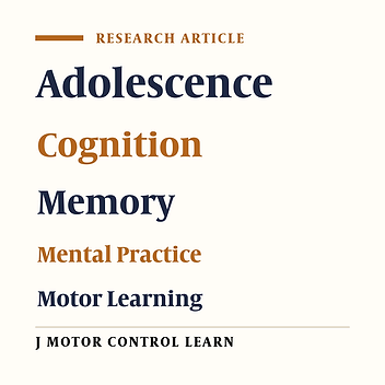 Effect of Motor Imagery and Self-Talk Combined with Physical Exercise on Motor Memory Consolidation in Adolescents