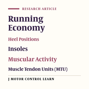 The Effects of Heel Spring on Lower Limb Muscular Activity and Running Economy